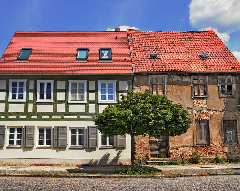 Traditional Lime render in  Germany